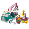 Set de construcție Camion Transport Animaluțe cu Sunete și Efecte