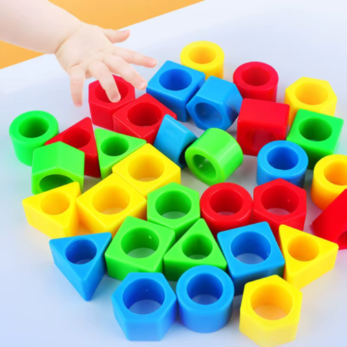 Set Educațional de Sortare Forme Geometrice cu Planșe și Cadru