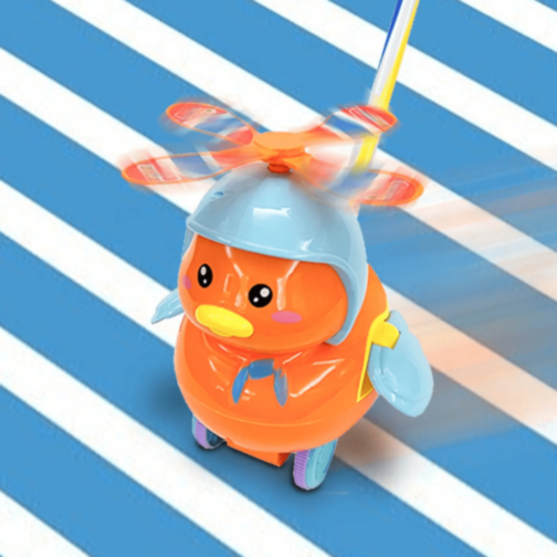 Rață Distractivă cu Morișcă și Mâner pentru Copii (model aleatoriu) 