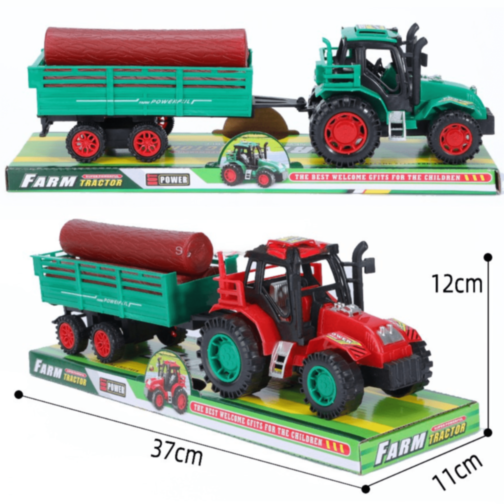 Tractor cu Remorcă pentru Lemne și Bușteni 