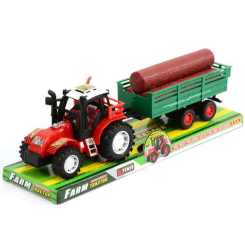 Tractor cu Remorcă pentru Lemne și Bușteni 