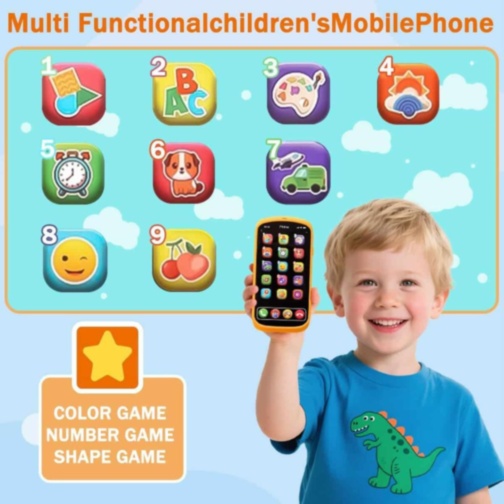 Telefon Educațional Interactiv pentru Copii 18M+ (culoare aleatorie)