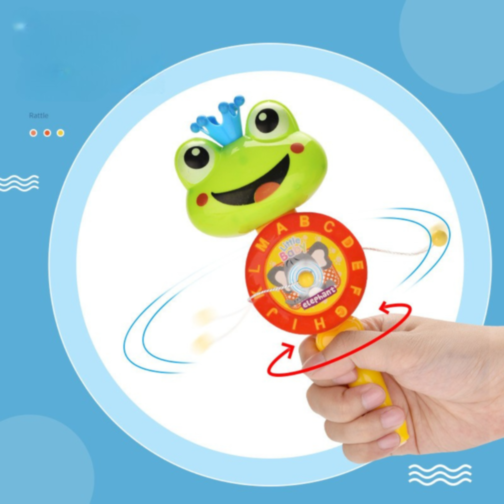 Tobă Zornăitoare cu Mâner pentru Bebeluși (culoare aleatorie)