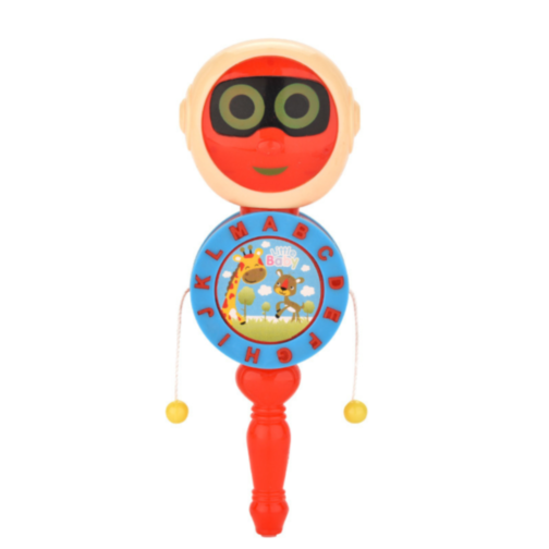 Tobă Zornăitoare cu Mâner pentru Bebeluși (culoare aleatorie)