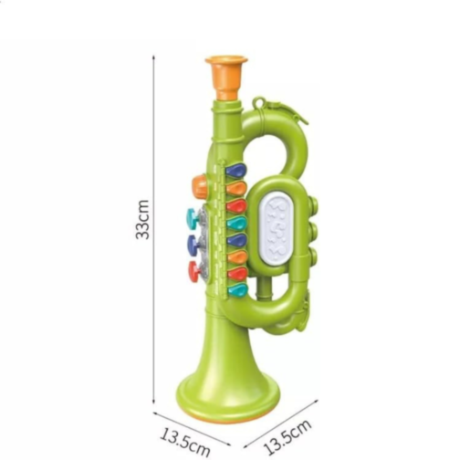 Trompetă muzicală interactivă cu lumini (culoare aleatorie)