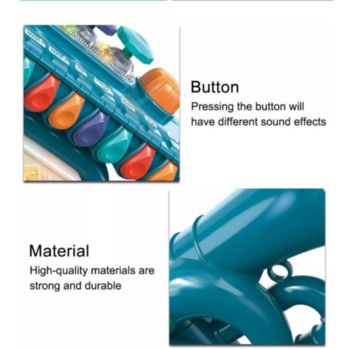 Trompetă muzicală interactivă cu lumini (culoare aleatorie)