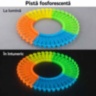 Pistă auto flexibilă fosforescentă cu mașinuță luminoasă inclusă