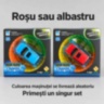 Pistă auto flexibilă fosforescentă cu mașinuță luminoasă inclusă