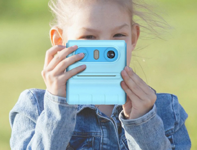 Cameră Foto cu Imprimantă pentru Copii, albastră | image