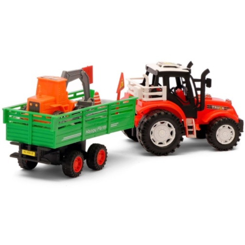 Tractor de fermă pentru copii cu remorcă (model aleatoriu)
