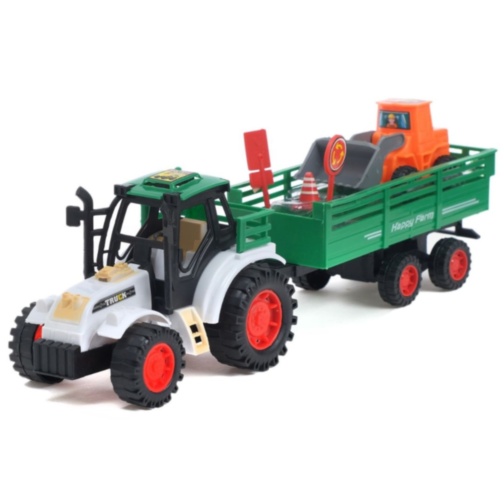 Tractor de fermă pentru copii cu remorcă (model aleatoriu)