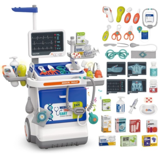Cărucior Medical Interactiv 32 Piese pentru Copii