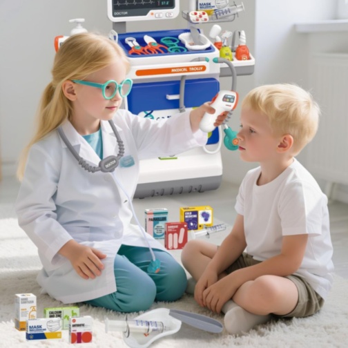 Cărucior Medical Interactiv 32 Piese pentru Copii