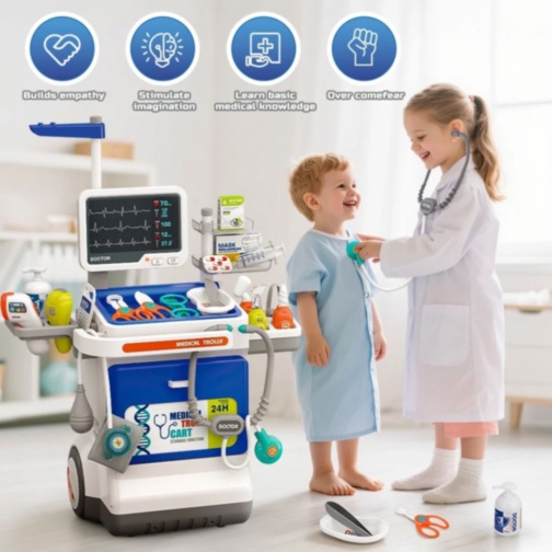 Cărucior Medical Interactiv 32 Piese pentru Copii