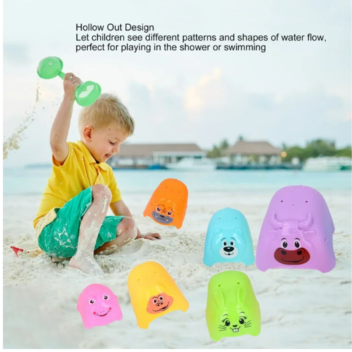 Piramidă Animale Colorate – Set de Joacă Educațional