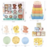 Set educativ bebeluși cu cuburi, bile și animale moi