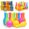 Set Bowling de Plastic pentru Copii cu 10 Popice