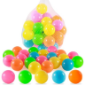 Set 50 de Bile Colorate din Plastic, 5.5 cm – Distracție nelimitată pentru Joacă și Piscine cu Bile