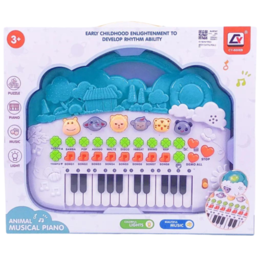 Pianul Muzical cu Animale - Învățare prin Muzică și Lumini