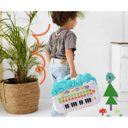 Pianul Muzical cu Animale - Învățare prin Muzică și Lumini