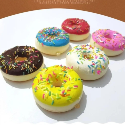 Set Gogoși Jucărie - „Donuts: Fresh & Tasty” (6 bucăți)