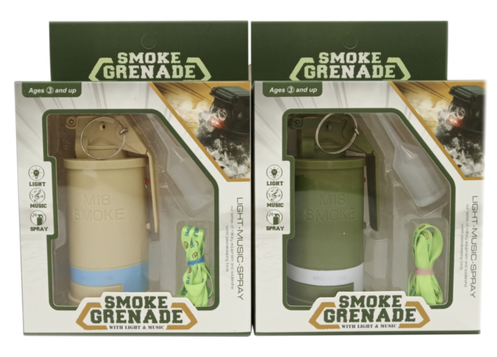 Grenadă Fumigenă cu Efecte de Sunete și Lumini
