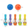 Set Bowling Colorat cu 10 Popice și 2 Bile – Jucărie Interactivă pentru Copii