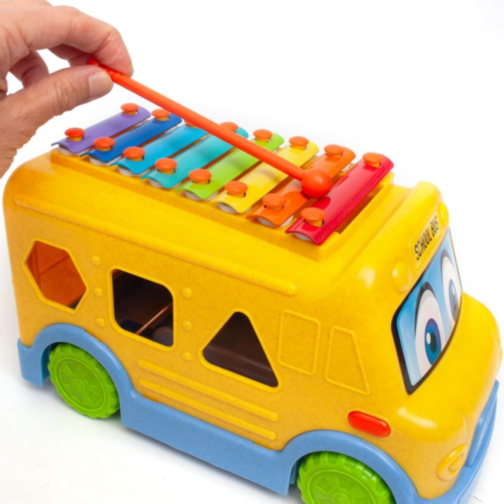 Autobuz Educațional cu Xilofon și Forme Geometrice