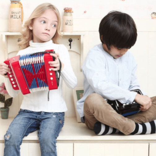 Acordeon Muzical pentru Copii cu 7 Clape (culoare aleatorie)