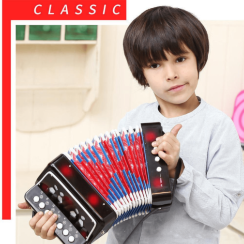 Acordeon Muzical pentru Copii cu 7 Clape (culoare aleatorie)
