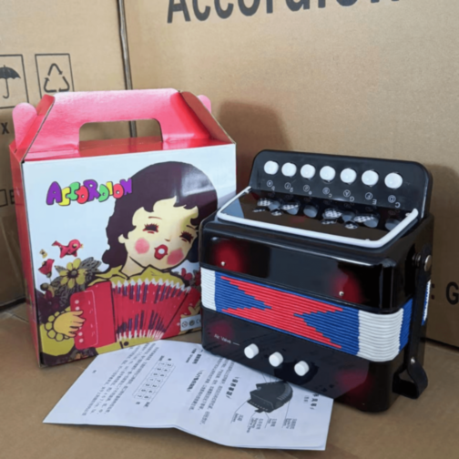 Acordeon Muzical pentru Copii cu 7 Clape (culoare aleatorie)