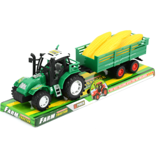 Tractor cu Remorcă și Porumb pentru Joacă 