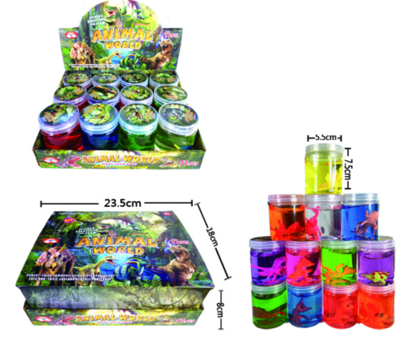 Gelatina Slime Modelabilă, cu Figurina Animal, set/12buc. preț 1 bucată