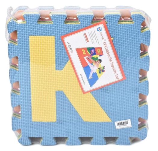 Covoraș Puzzle din Burete cu Litere, 10 Plăci 