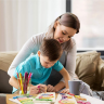 Puzzle Dinozaur din Lemn - Învață și Potrivește cu Cifre Colorate