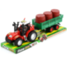 Tractor cu Remorcă și Butoaie pentru Fermă (culoare