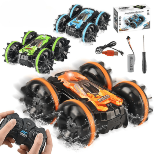 Mașinuță Amfibie cu Telecomandă 360° pentru Copii (culoare aleatorie)