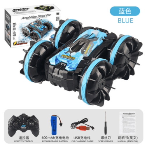 Mașinuță Amfibie cu Telecomandă 360° pentru Copii (culoare aleatorie)