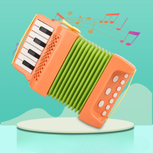 Acordeon Muzical pentru Copii cu Clape și Butoane (culoare aleatorie)