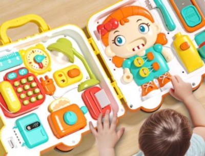 Busy Board Montessori Valiză Educațională 56 Activități | image