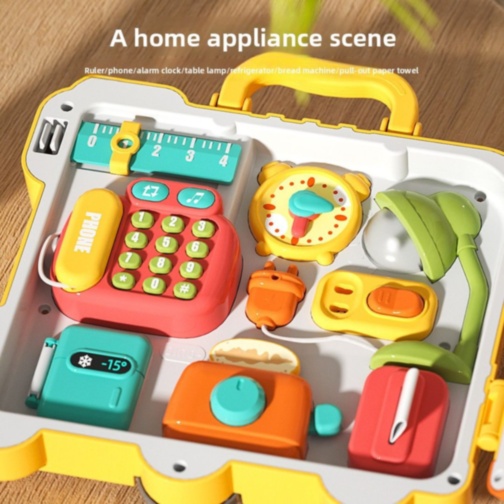 Busy Board Montessori Valiză Educațională 56 Activități