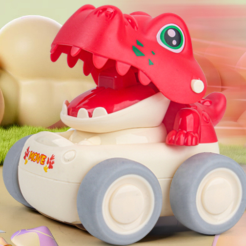 Mașinuță Dinozaur cu Funcție Press & Go (culoare aleatorie)