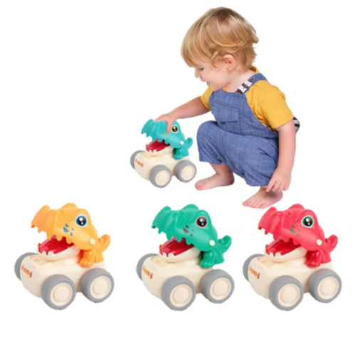 Mașinuță Dinozaur cu Funcție Press & Go (culoare aleatorie)