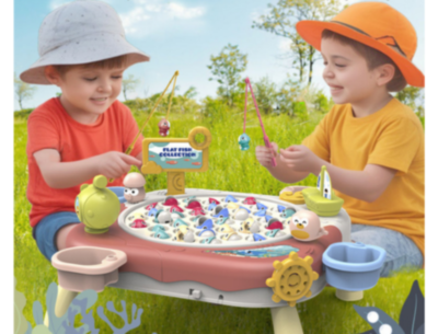 Joc Pescuit Electric cu 24 Pești și Undițe (culoare aleatorie) | image