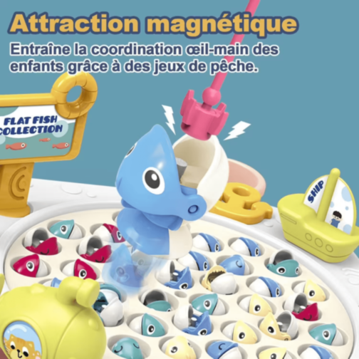 Joc Pescuit Electric cu 24 Pești și Undițe (culoare aleatorie)