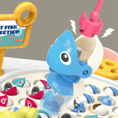 Joc Pescuit Electric cu 24 Pești și Undițe (culoare aleatorie)