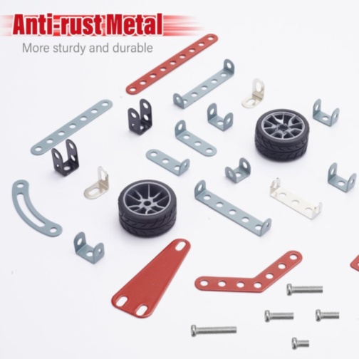 Set construcție metalic mașină de curse STEM